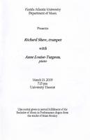 Recital by Shaw Richard (Trumpet) - March 2009