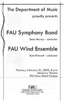 FAU Symphony Band and Wind Ensemble - February 2008