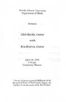 Recital by Gleb Ryzhy (Guitar) - April 2008