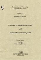 Junior Voice Recital by Katharine Yarbrough (Soprano) - Spring 2010
