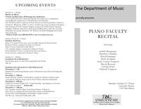 FAU Piano Faculty Recital - Fall 2010