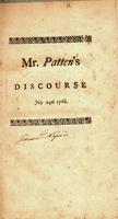 A discourse delivered at Hallifax in the county of Plymouth, July 24th 1766. :