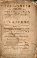 Some strictures upon the sacred story recorded in the Book of Esther : 