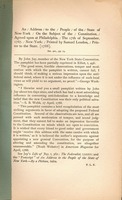 An address to the people of the state of New-York on the subject of the Constitution : agreed upon at Philadelphia, the 17th of September, 1787.