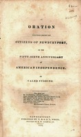 An oration delivered before the citizens of Newburyport : on the fifty-sixth anniversary of American independence