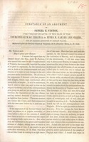 Substance of an argument of Samuel F. Vinton, for the defendants, in the case of the Commonwealth of Virginia vs. Peter M. Garner and others, for an alleged abduction of certain slaves : delivered before the General Court of Virginia, at its December term