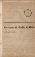 The encroachments and exactions of slavery : speech of the Hon. Horatio J. Stow