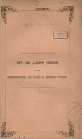 The responsibilities and duties of American citizens : a sermon preached in the Congregational Church, South Berwick, Me. : Thanksgiving Day, Dec. 19, 1850