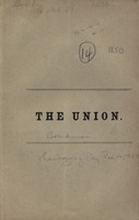 The American union : a discourse delivered on Thursday, December 12, 1850, the day of the annual thanksgiving in Pennsylvania, and repeated on Thursday, December 19, 