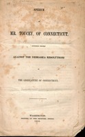 Speech of Mr. Toucey, of Connecticut, defending himself against the Nebraska resolutions of the Legislature of Connecticut.