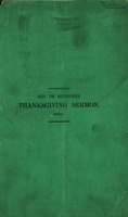 Sermon on Thanksgiving-day, Thursday, November 20, 1856 by George W. Bethune, Minister of the Reformed Dutch Church on the Heights, Brooklyn.