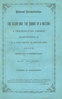 National Reconstruction: The Glory and Shame of a Nation