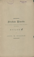 Abraham Lincoln : the just magistrate, the representative statesman, the practical philanthropist : address