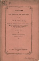 Address delivered at the dedication of the cenotaph : erected in memory of the former pupils of Nazareth Hall who fell in defense of their country, in the war of the rebellion (June 11, 1868)