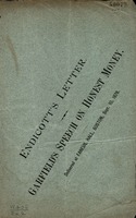 Endicott's letter : Garfield's speech on honest money : delivered at Faneuil Hall, Boston, Sept. 10, 1878