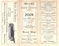 The official road map Dade County, Florida
