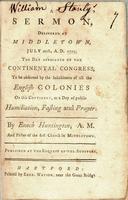 A sermon, delivered at Middletown, July 20th, A.D. 1775.