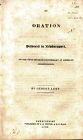 An oration delivered in Newburyport, on the fifty-seventh anniversary of American independence.