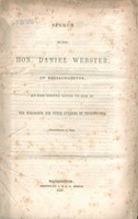 Daniel Webster Speech at Dinner Honoring his Presence
