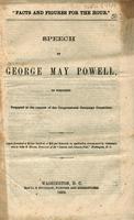 "Facts and figures for the hour" : speech of George May Powell, of Wisconsin