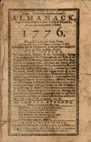 The North-American's almanack, and gentleman's and lady's diary, for the year of our Lord Christ, 1776 : Being bissextile, or leap year, and the 16th year of the reign of George the IIId. 