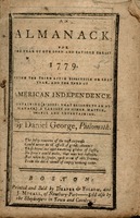 An almanack, for the year of our Lord and Saviour Christ 1779 : Being the third after bissextile or leap year, and the thrd of American independence. Containing (besides what belongs to an almanack) a variety of other matter, useful and entertaining.